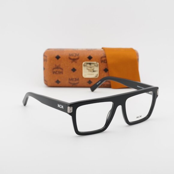MCM MW5006 001 Square Eyeglasses - Shiny Black 53mm - Picture 4 of 9